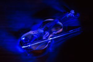 Light Painting Geige